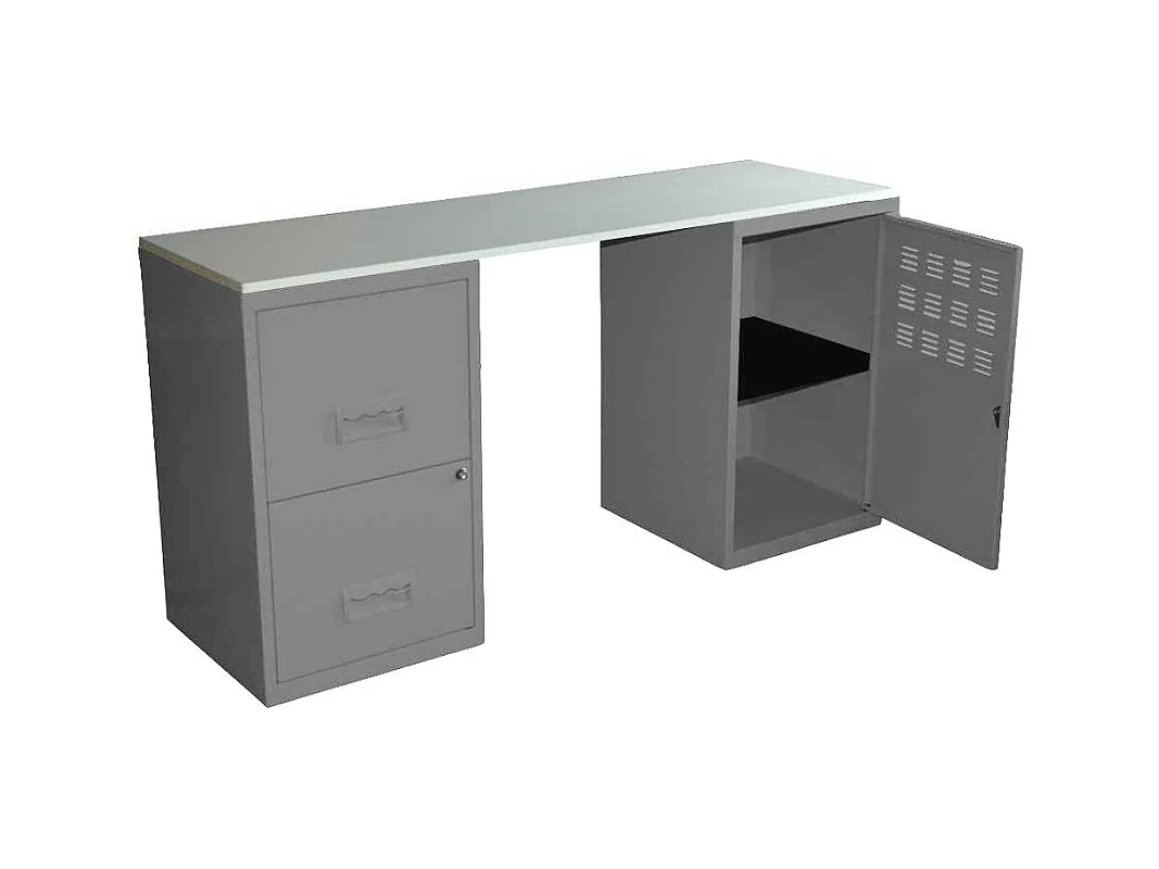 Bureau design en métal Alu