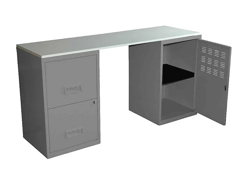 Bureau design en métal Alu