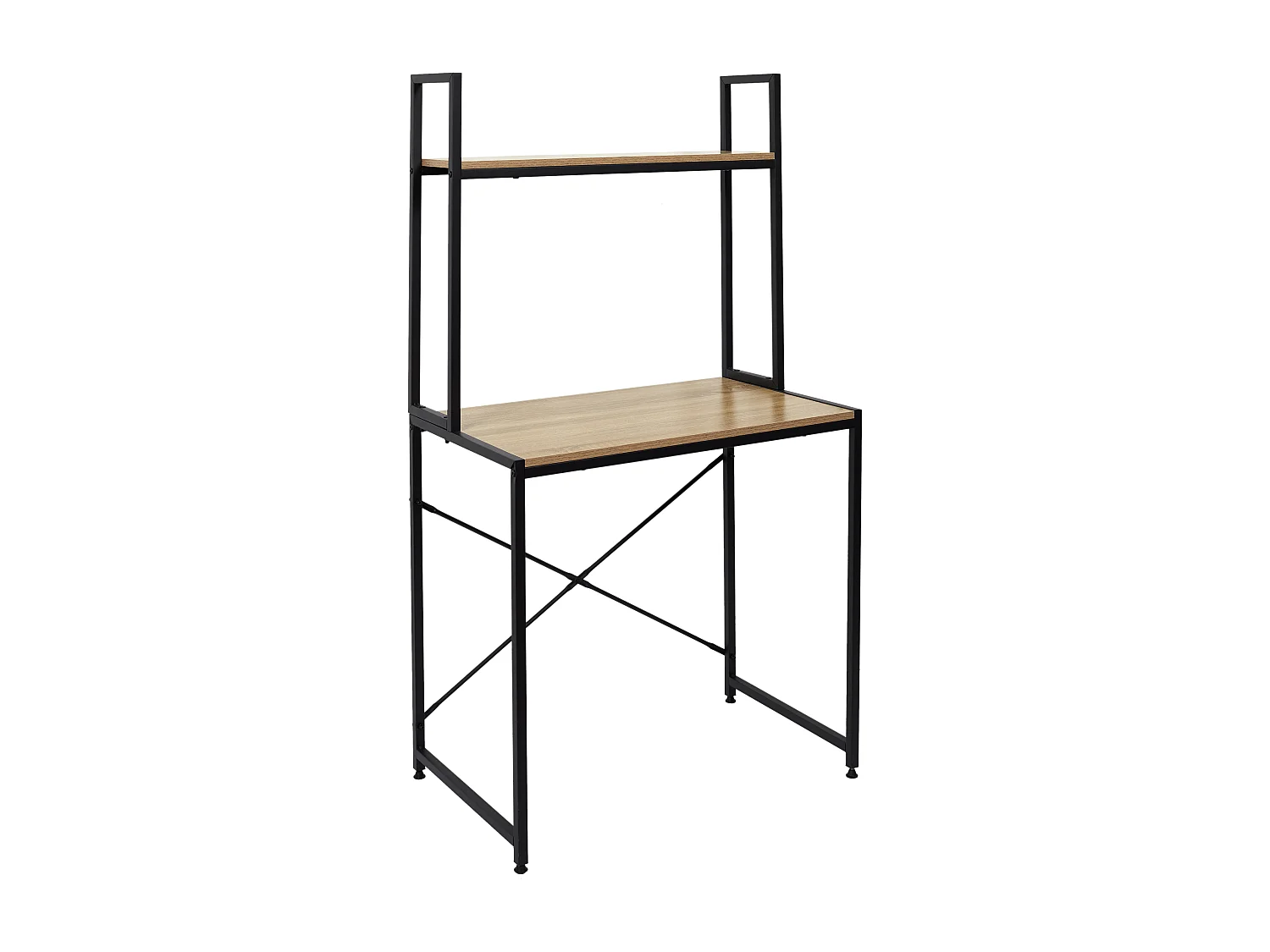 Bureau Etagere Stan Marron, Noir