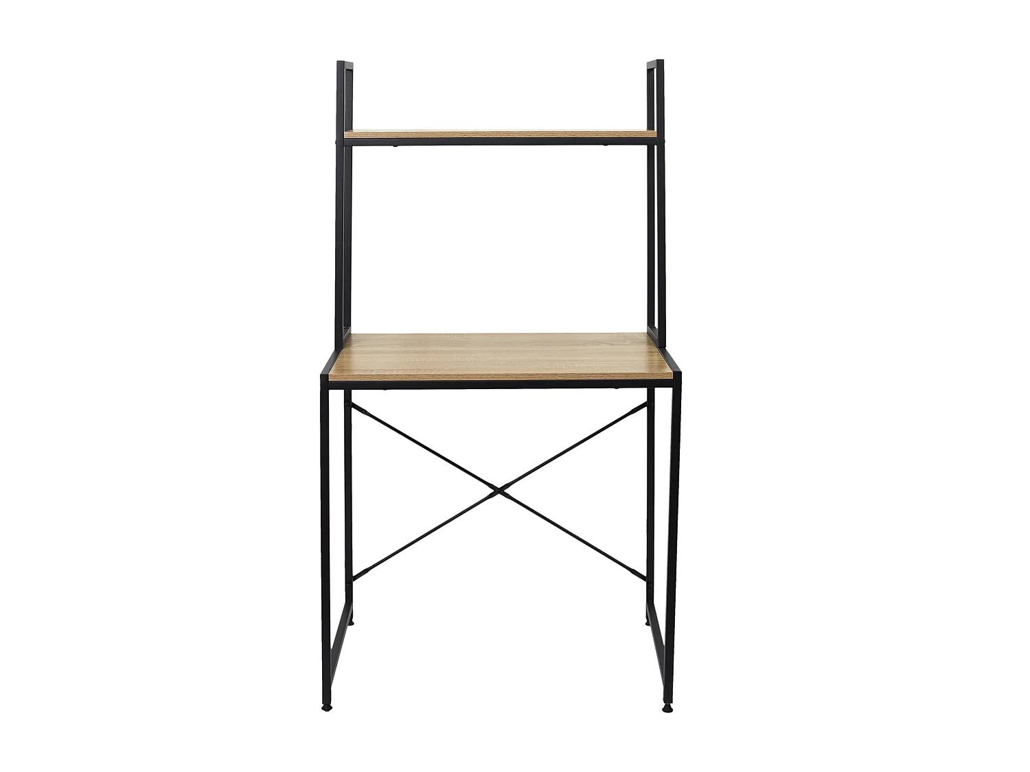 Bureau Etagere Stan Marron, Noir