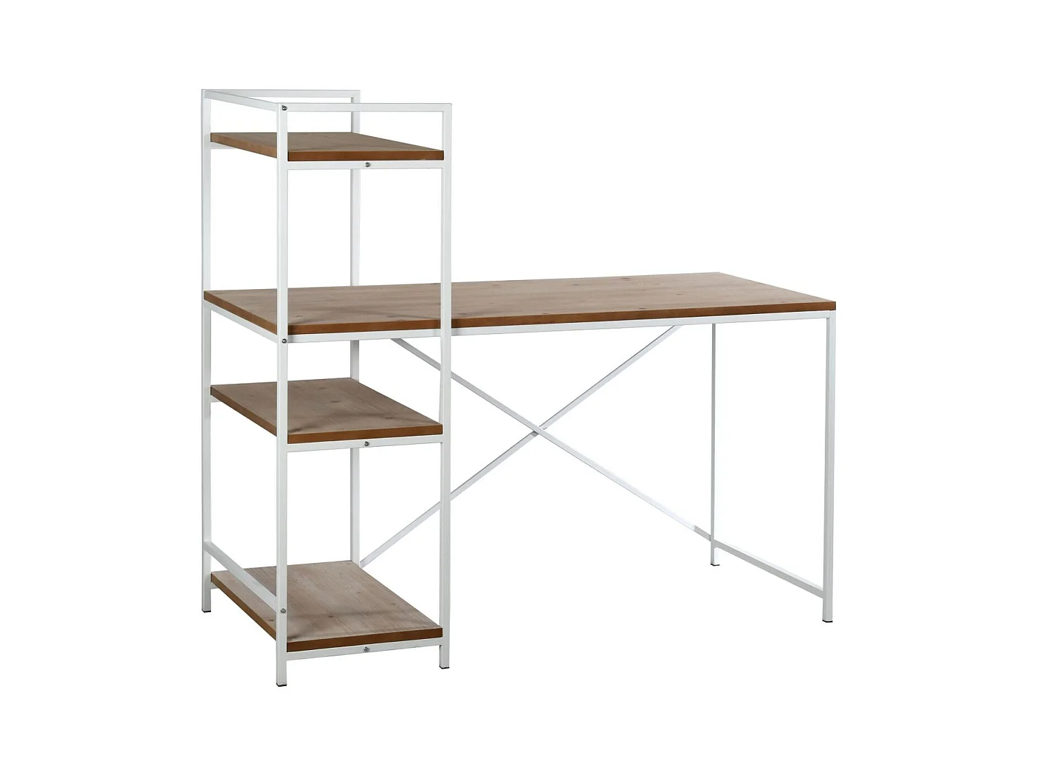 Bureau en métal et plaquage pin Charlie