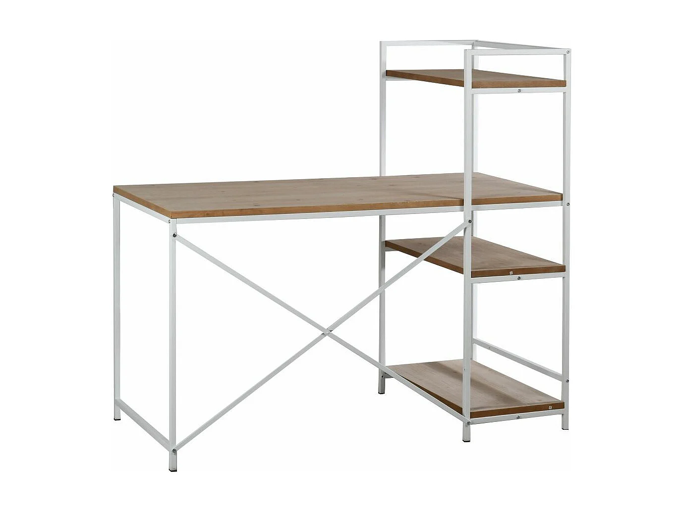 Bureau en métal et plaquage pin Charlie