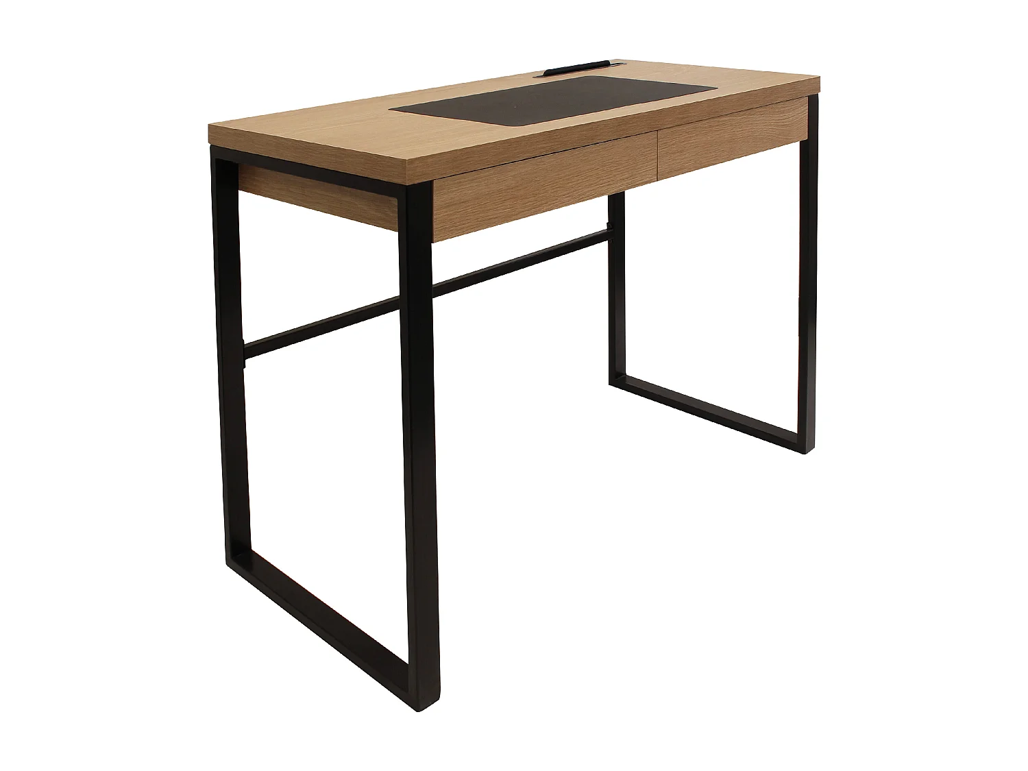 Bureau Design Bois & Métal "Tameo" 100cm Naturel