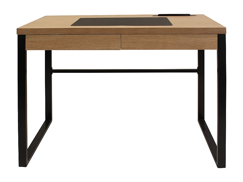Bureau Design Bois & Métal "Tameo" 100cm Naturel