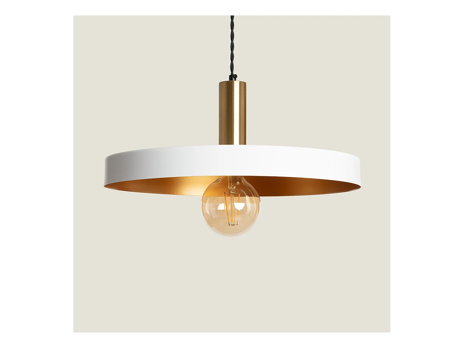 Suspension Métal Furiko Blanc