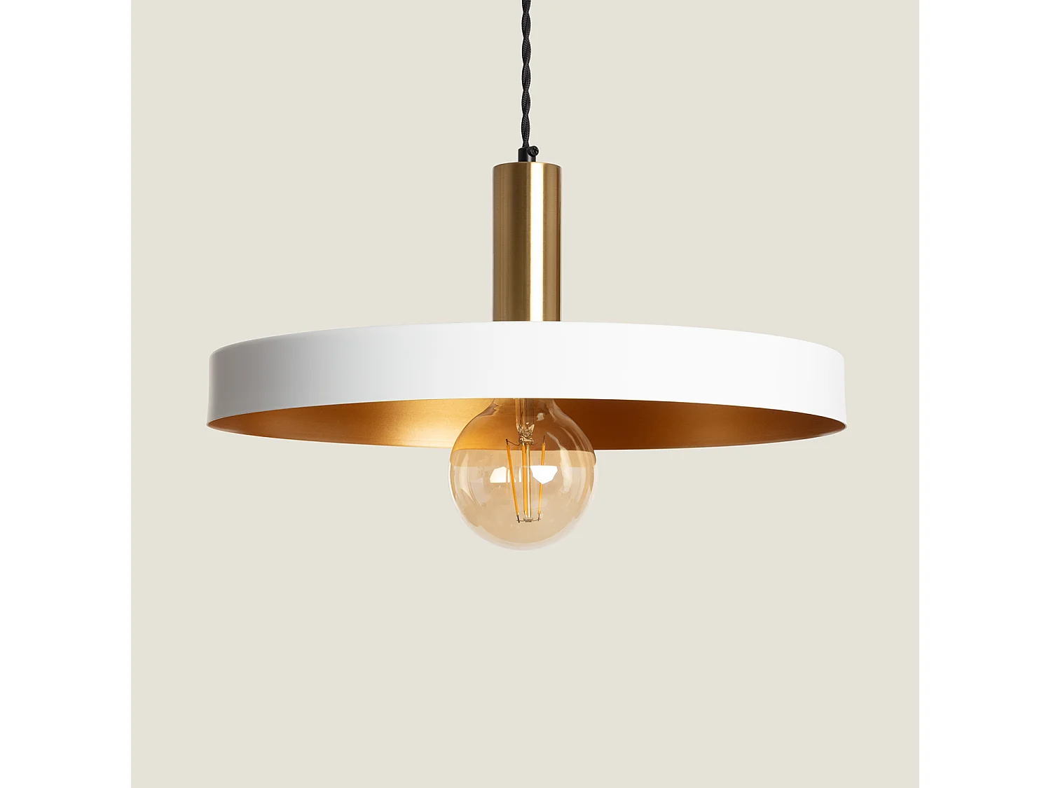 Suspension Métal Furiko Blanc