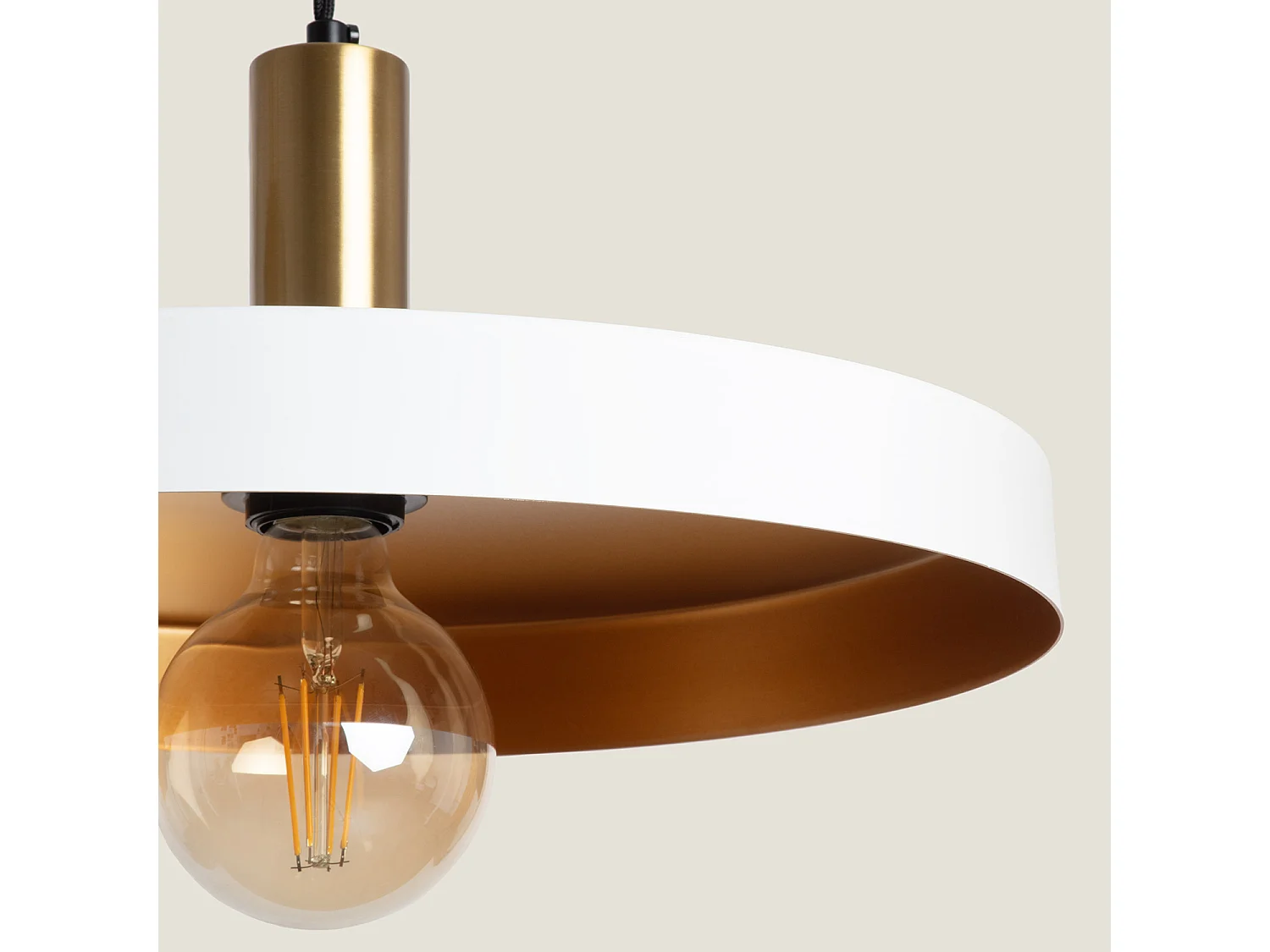 Lámpara Colgante Metal Furiko Blanco