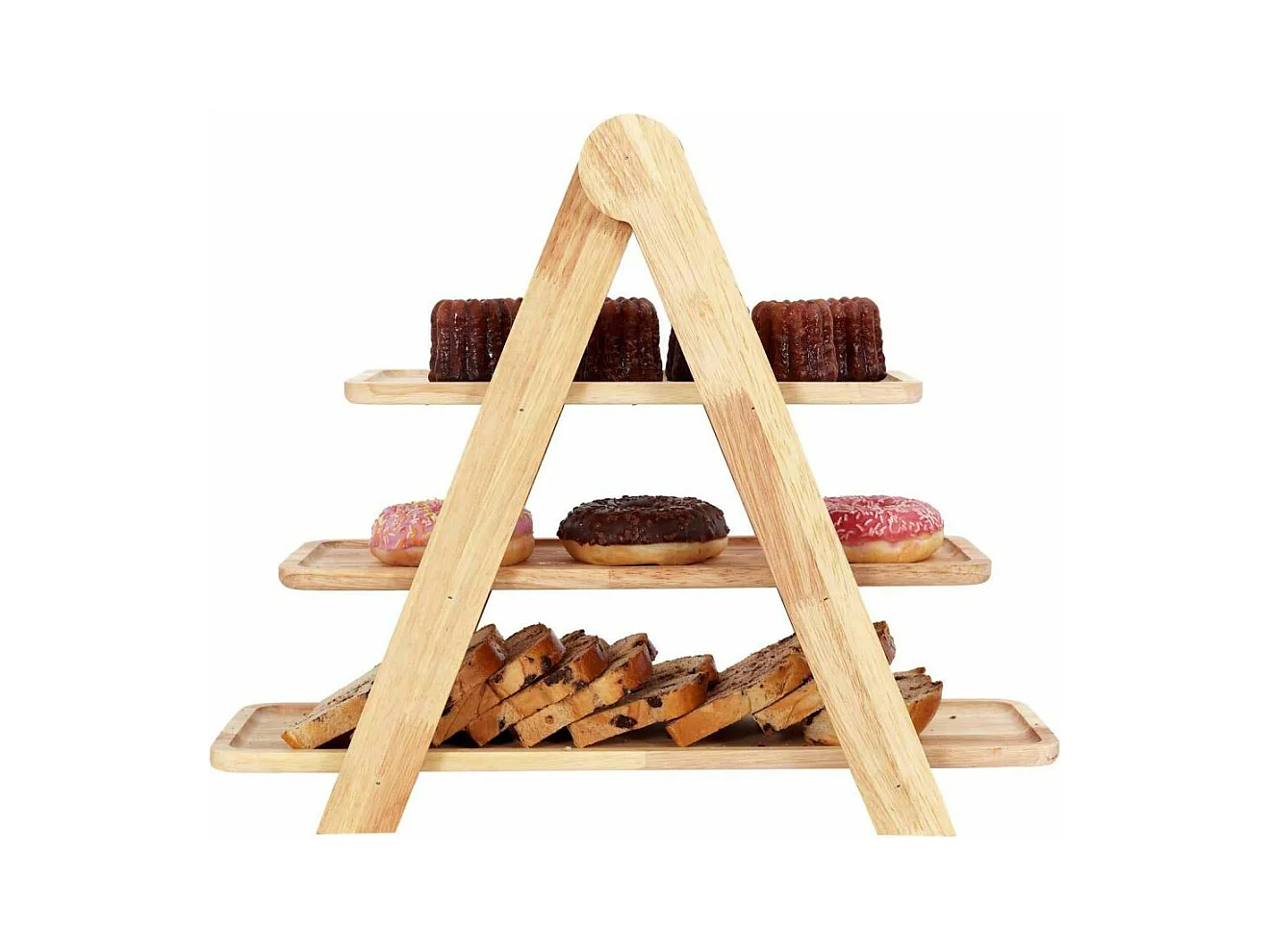 Plateau De Presentation 3 Etages Marron