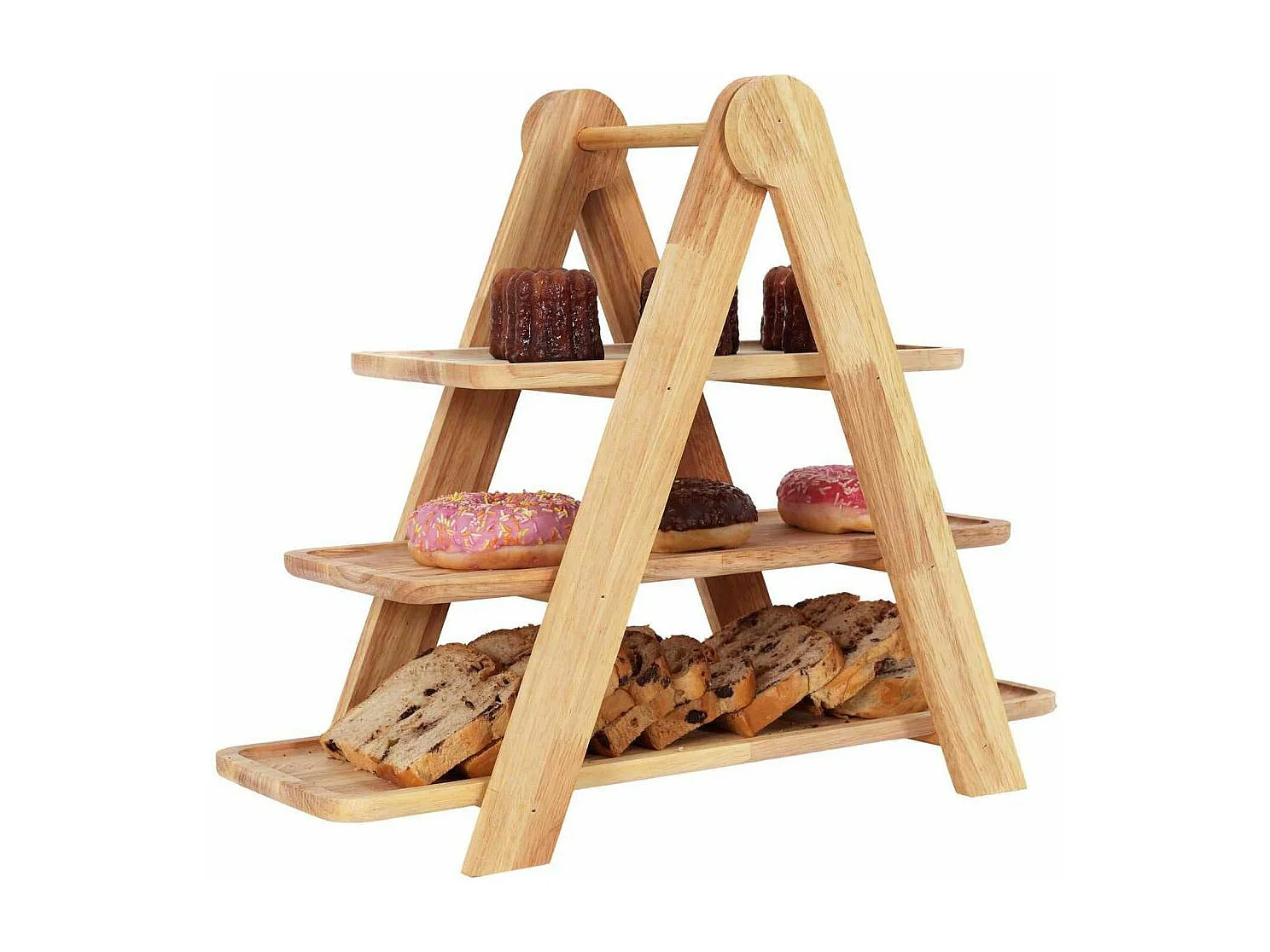 Plateau De Presentation 3 Etages Marron