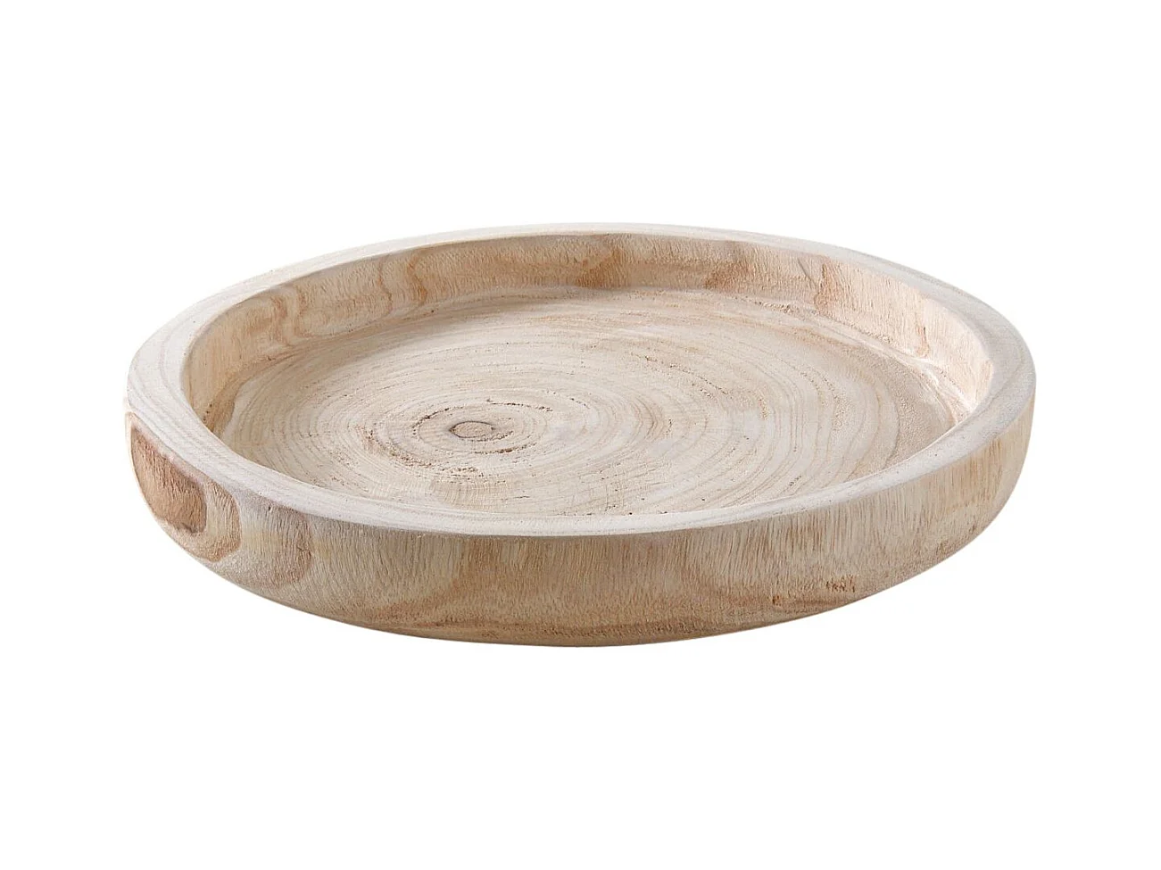 Plateau rond en paulownia Diamètre 35 cm