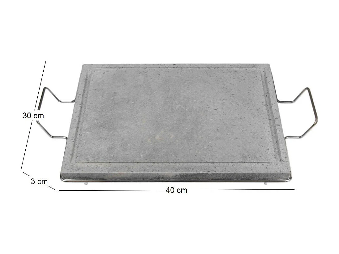 Plateau en pierre 40x30 cm Lavica
