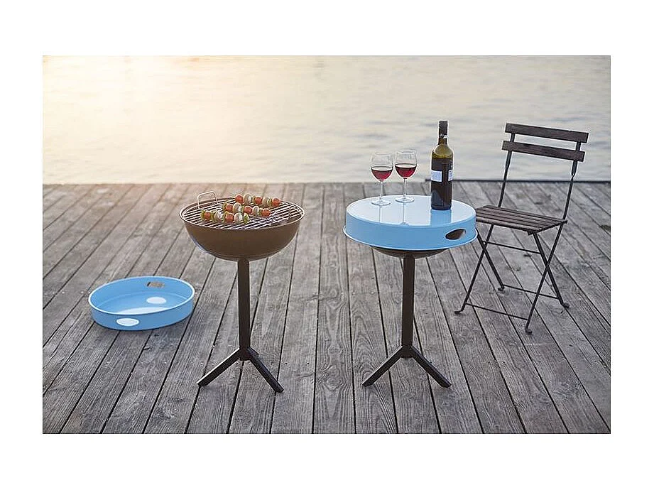 Table barbecue avec plateau amovible