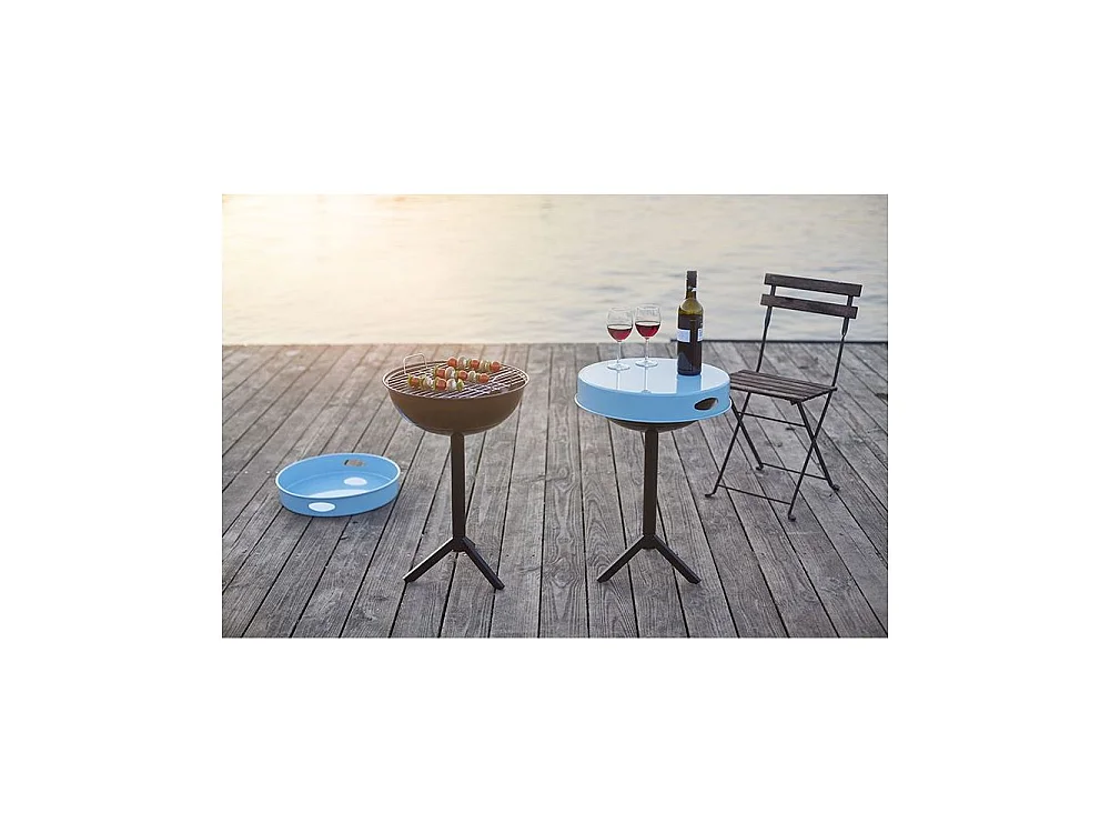 Table barbecue avec plateau amovible
