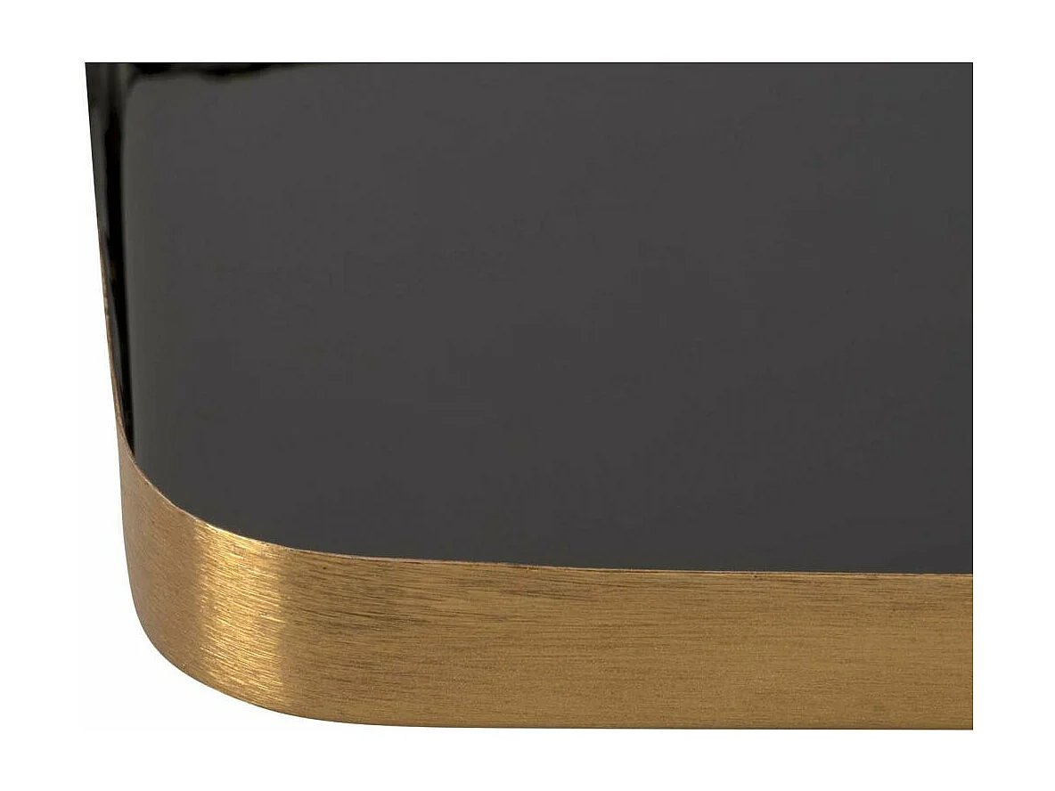 Plateau en métal Festive 32 x 13 cm Noir