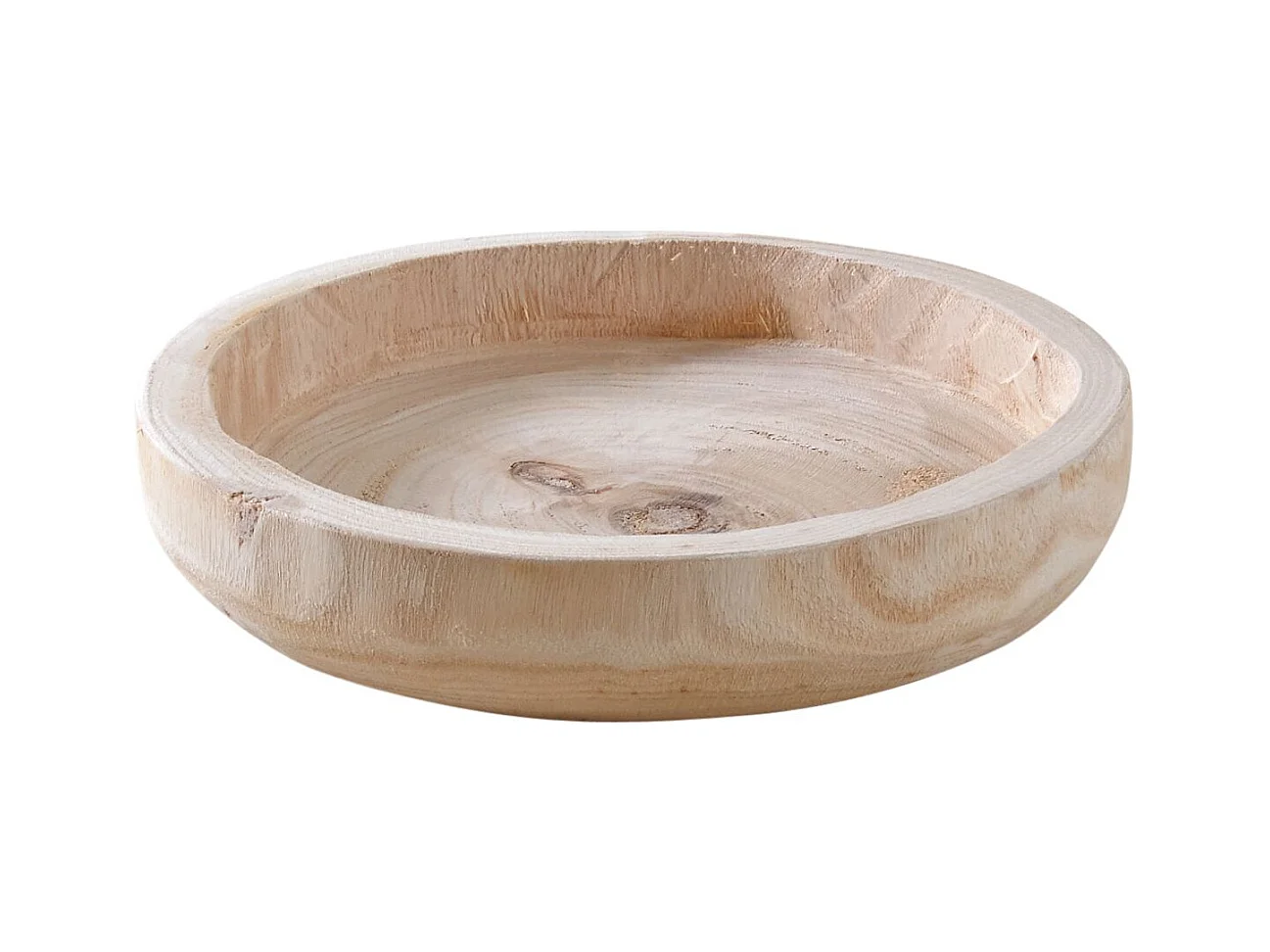 Plateau rond en paulownia Diamètre 25 cm