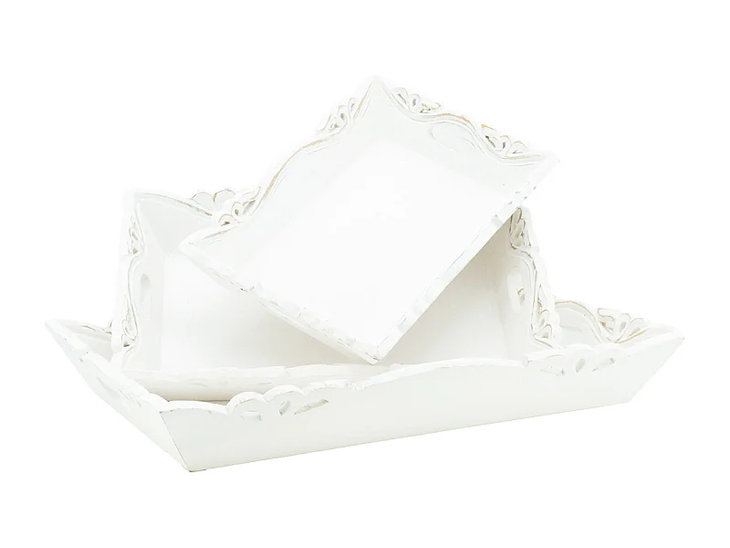 Plateaux en manguier blanc (Lot de 3)