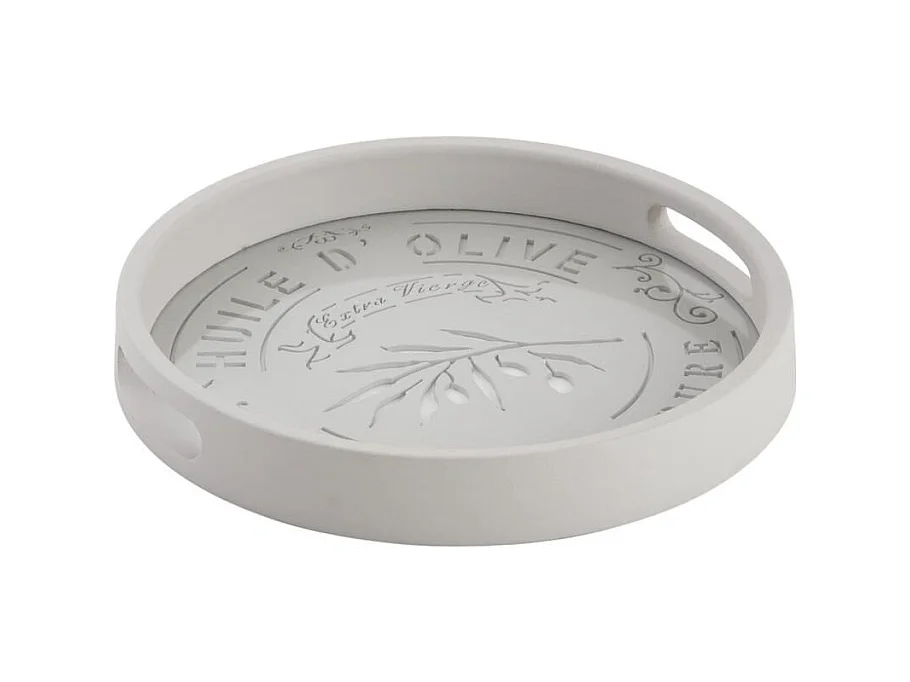 Plateau rond en bois