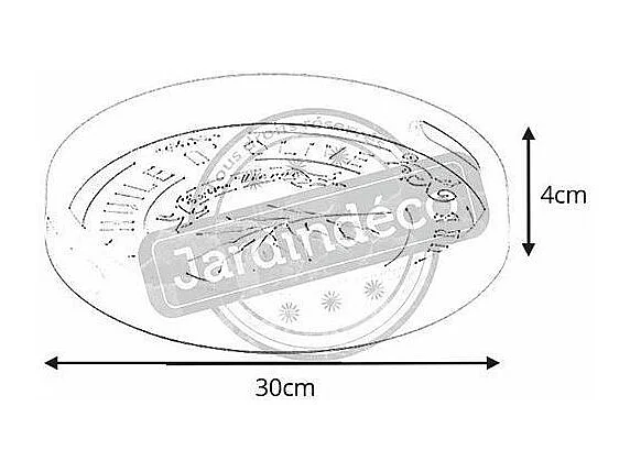 Plateau rond en bois