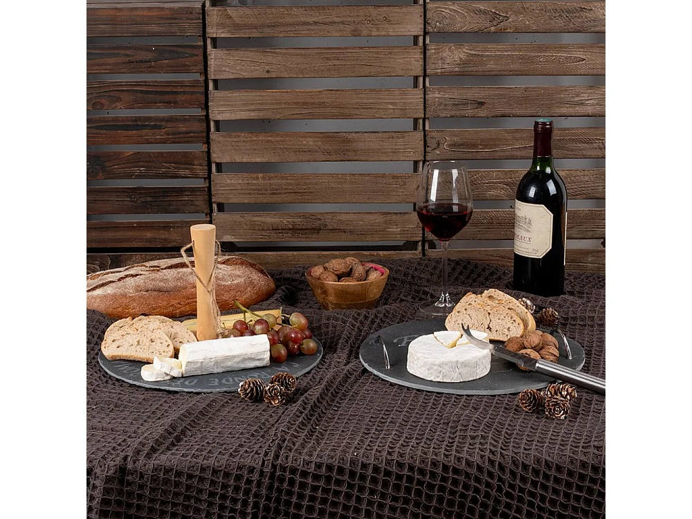 Plateau à fromages ardoise et  métal