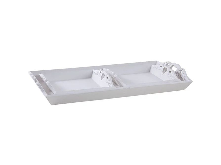 Plateaux blancs (Lot de 3)
