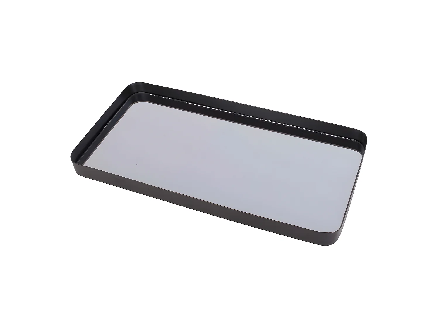 Plateau rectangulaire en verre Mirage