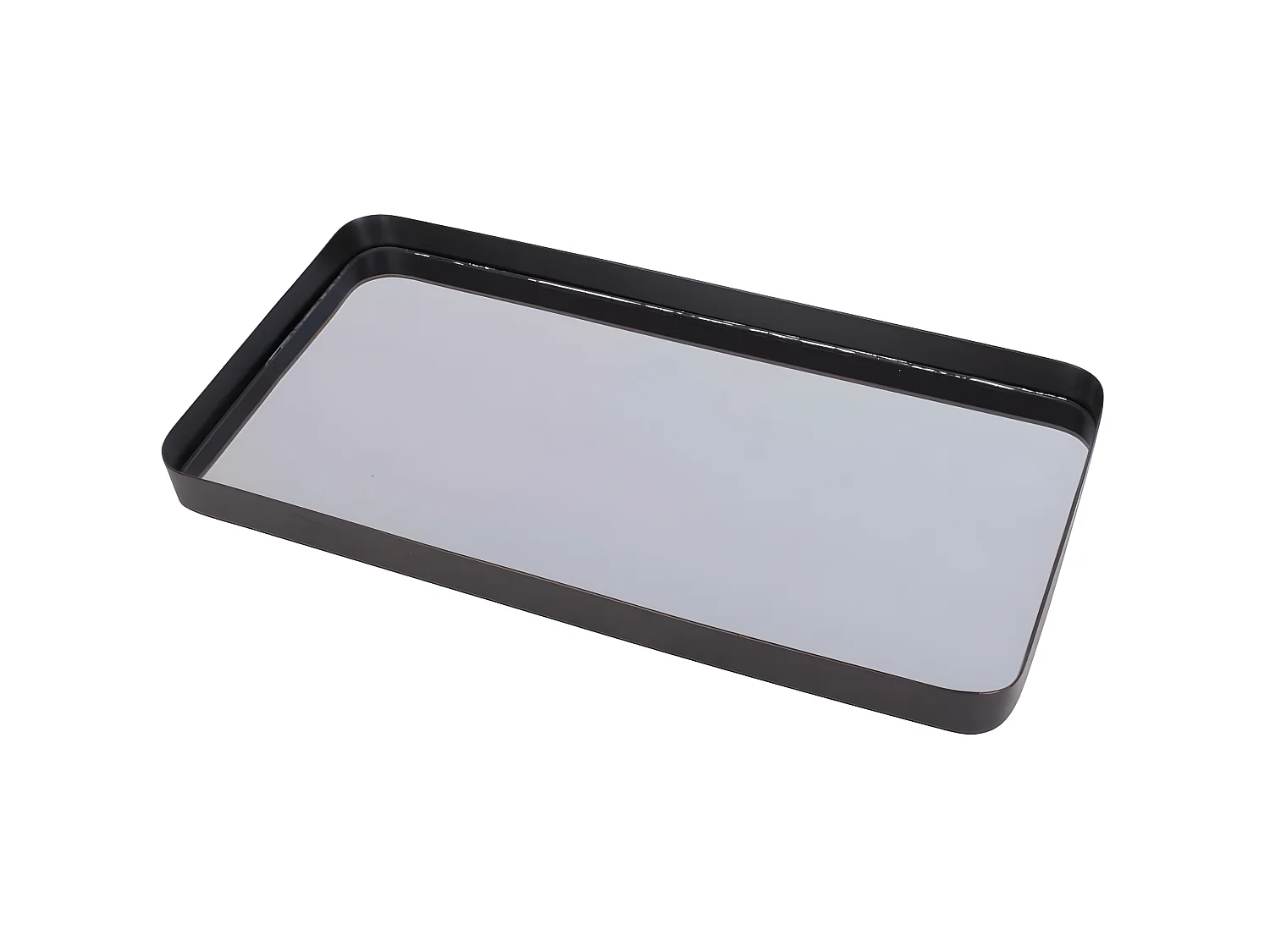 Plateau rectangulaire en verre Mirage