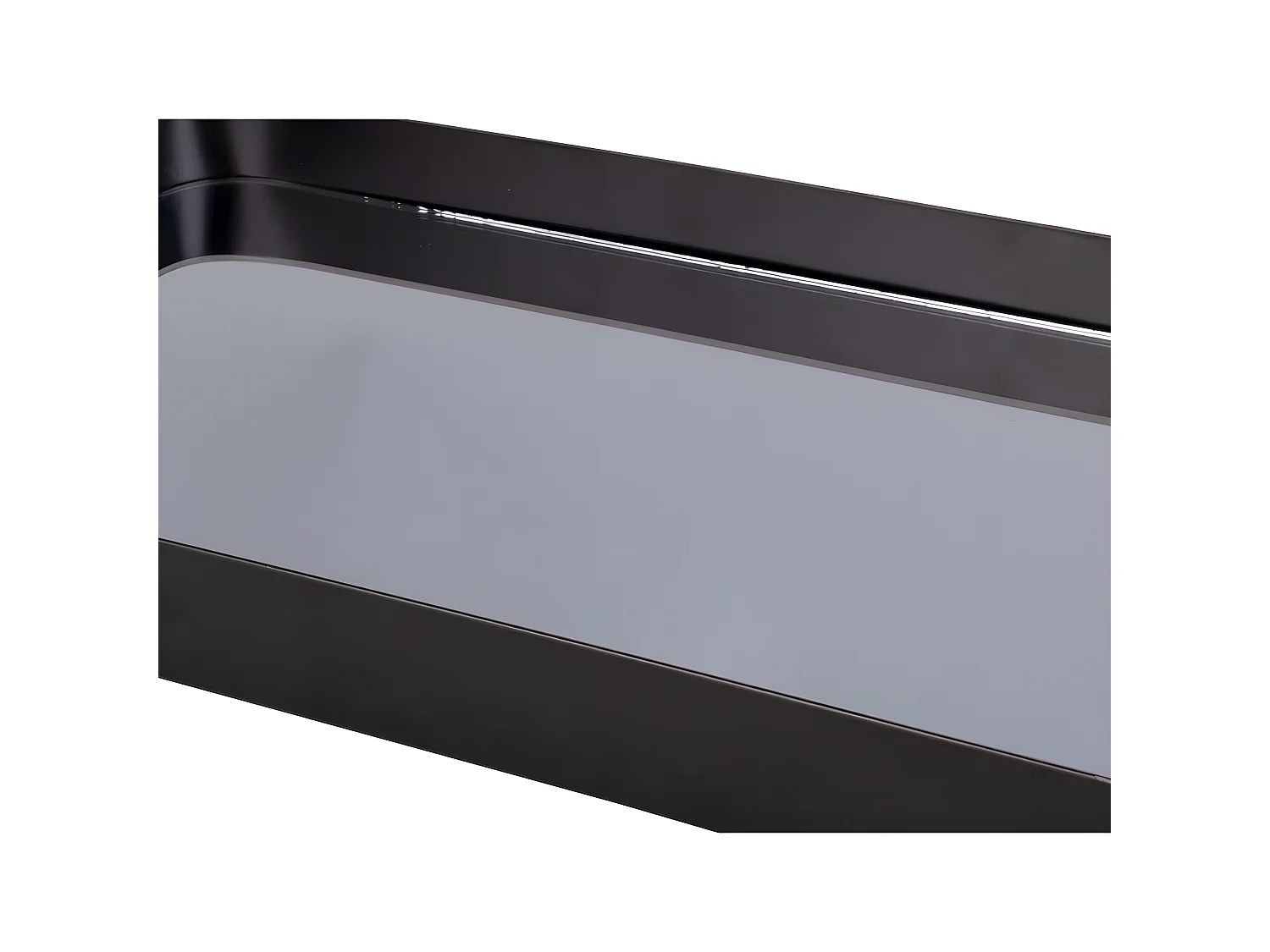 Plateau rectangulaire en verre Mirage