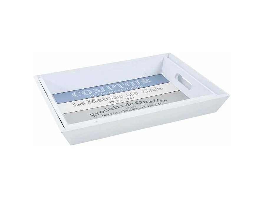 Plateau en bois rectangulaire Comptoir (Lot de 2)