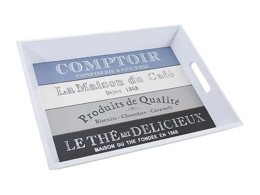 Plateau en bois rectangulaire Comptoir (Lot de 2)