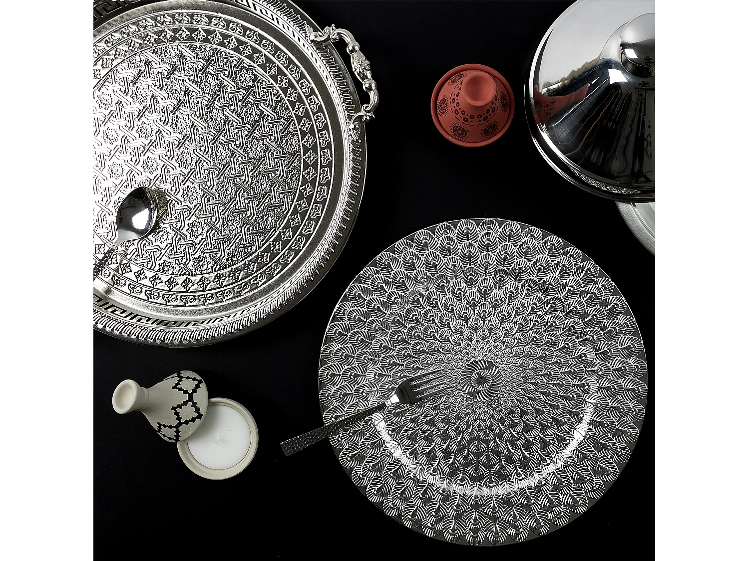 Plateau De Service 42cm Argent