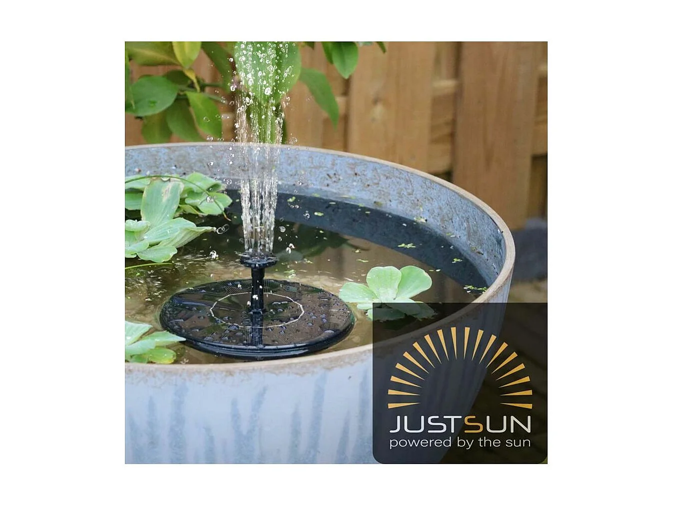 Fontaine extérieure ronde en résine alimentation solaire Fontaine seule