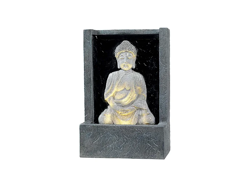 Fontaine extérieure en polyresine Bouddha