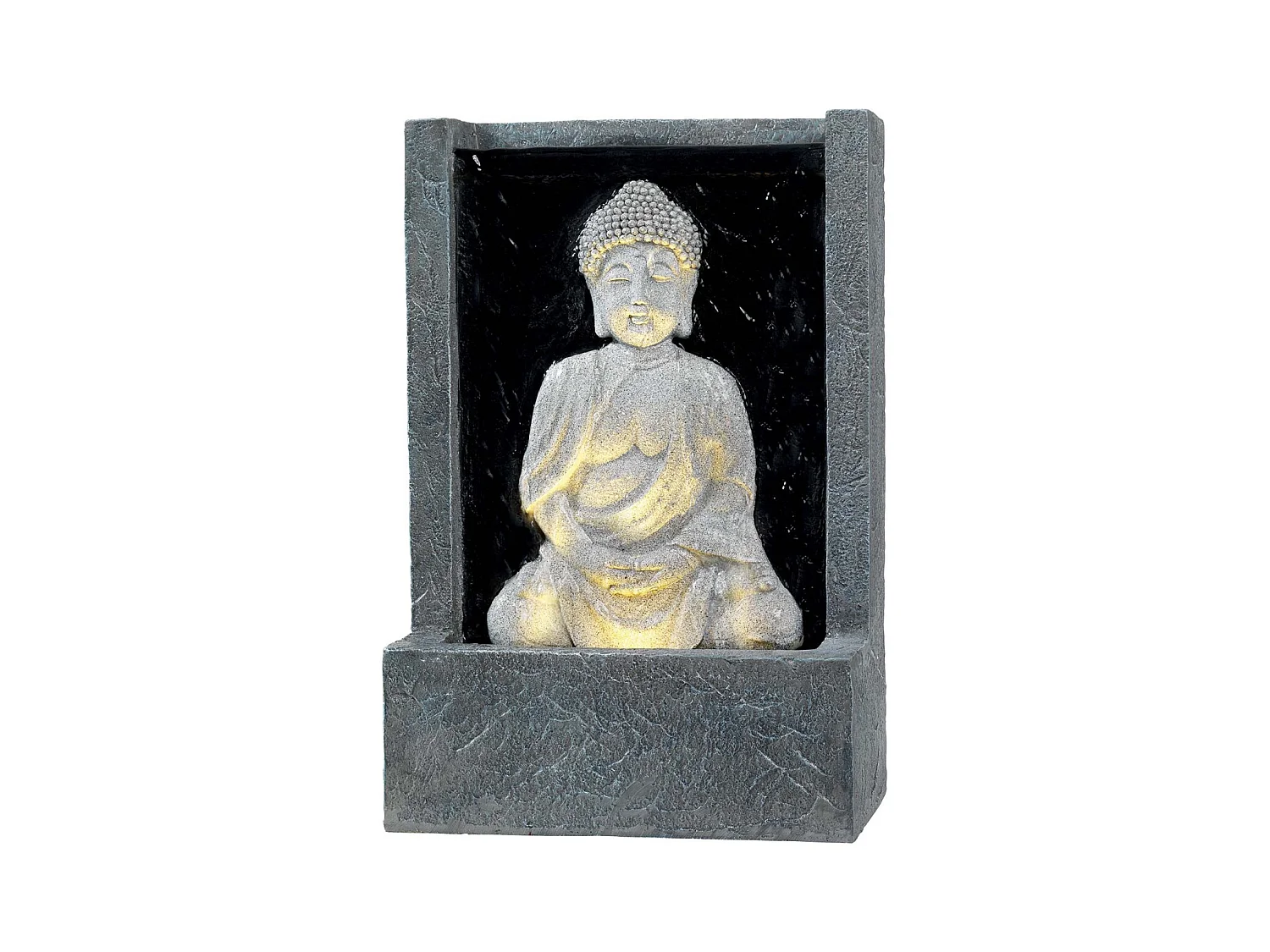 Fontaine extérieure en polyresine Bouddha