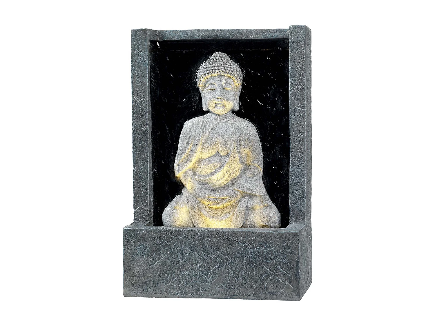 Fontaine extérieure en polyresine Bouddha