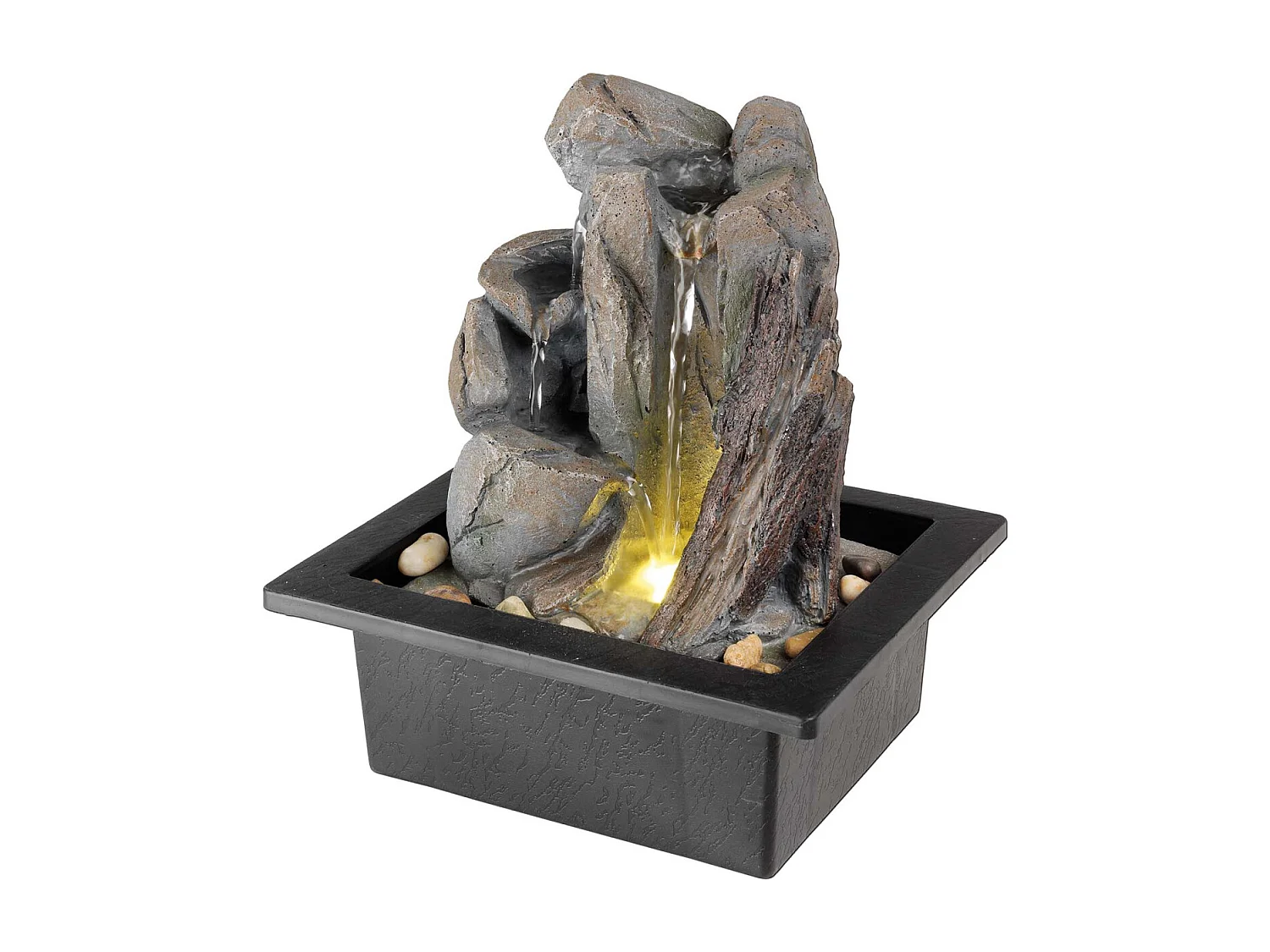 Fontaine en polyrésine avec LED  Zen Modèle 1