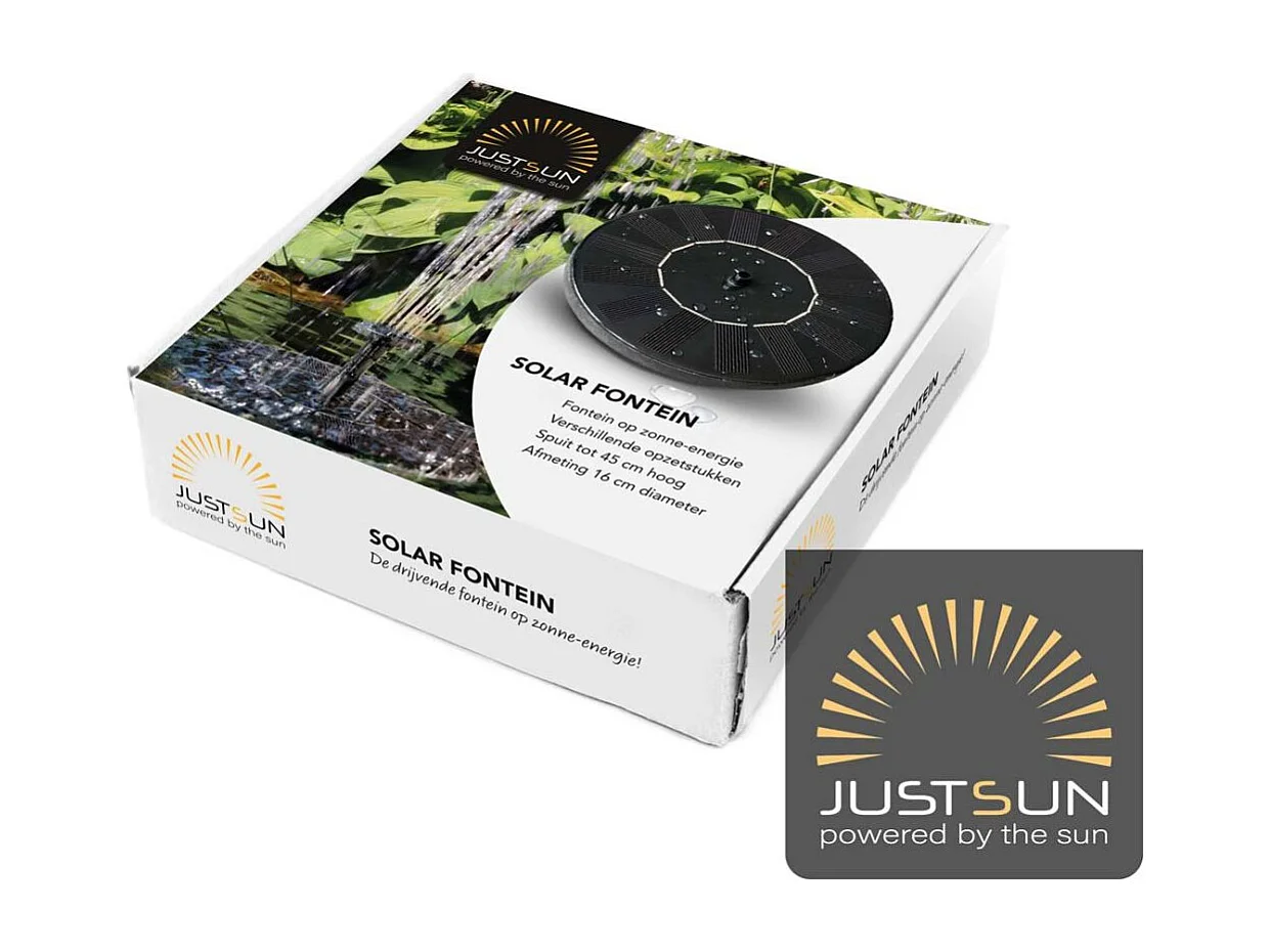 Fuente de resina redonda de exterior con energía solar Fuente + batería + iluminación