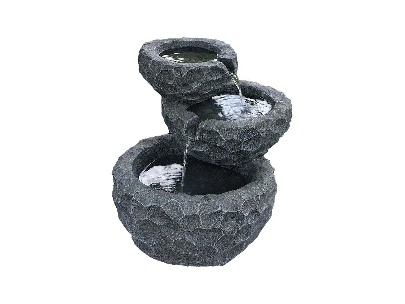 Fontana in resina per esterni ad energia solare Jim