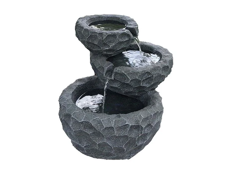 Fontaine extérieure en résine alimentation solaire Jim