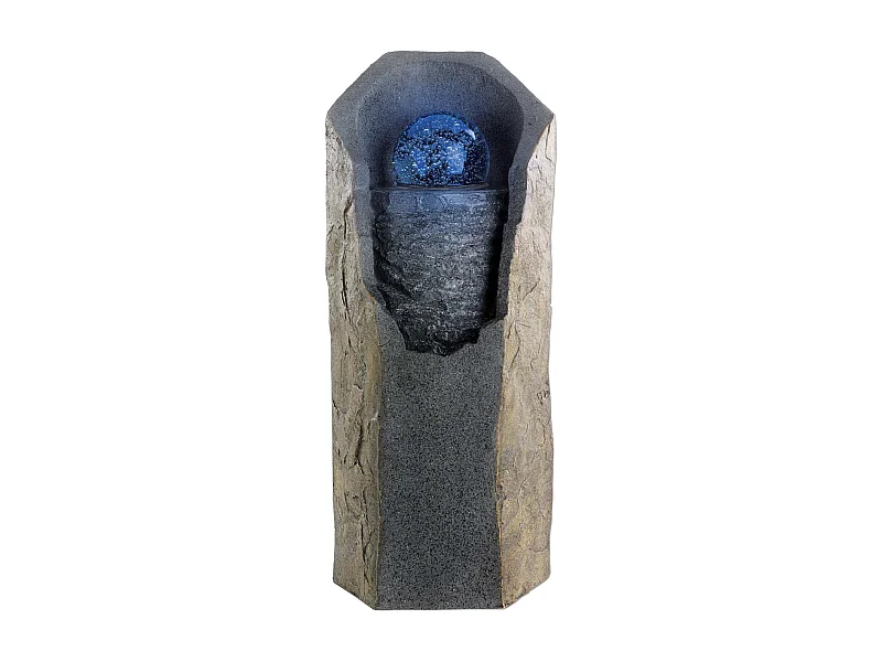 Fontaine en polyrésine avec LED Stone
