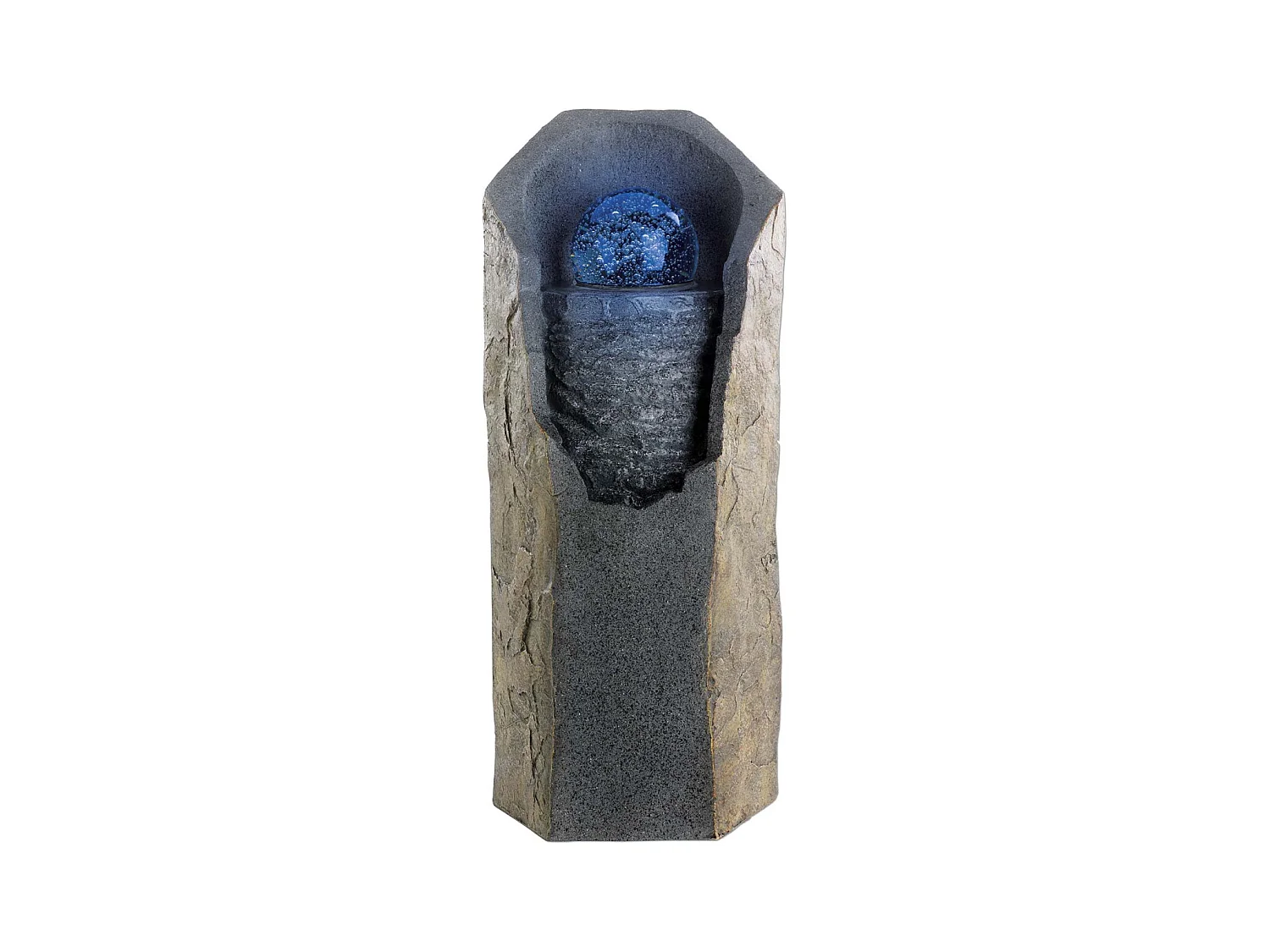 Fontaine en polyrésine avec LED Stone