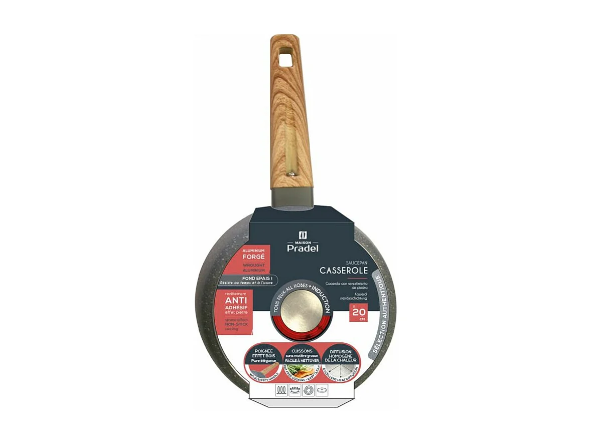 Casserole en Aluminium "Forge" 20cm Gris