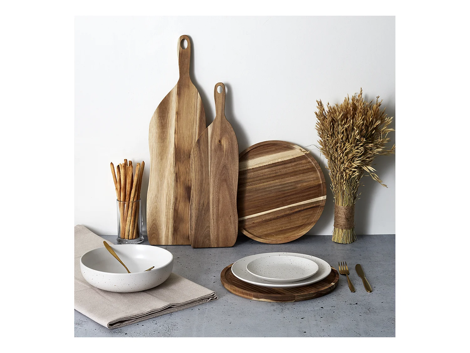 Dessous Assiette Acacia 32cm Marron