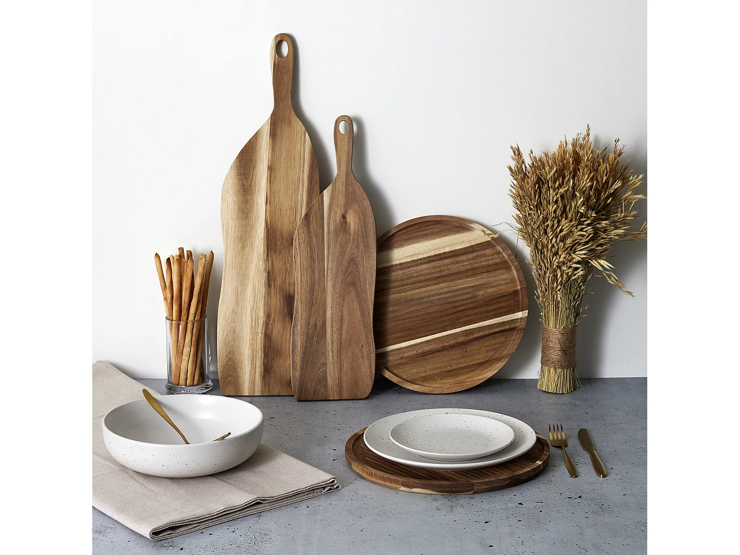 Dessous Assiette Acacia 32cm Marron