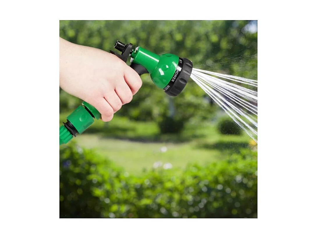 Tuyau spirale 15 mètres pistolet multijets