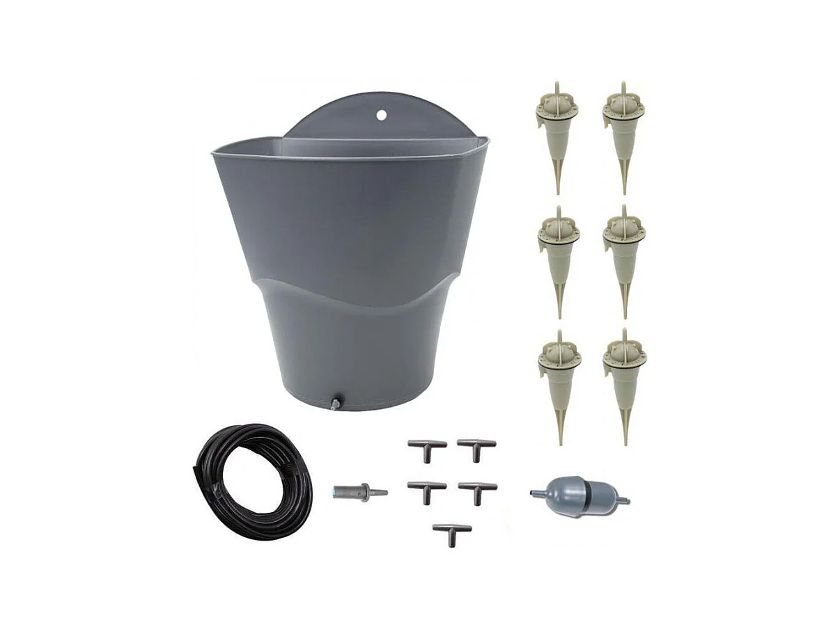 Kit di alimentazione idrica da 12 L con 6 gocciolatori