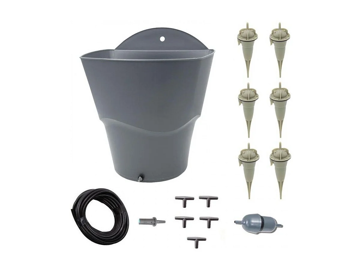 Kit di alimentazione idrica da 12 L con 6 gocciolatori