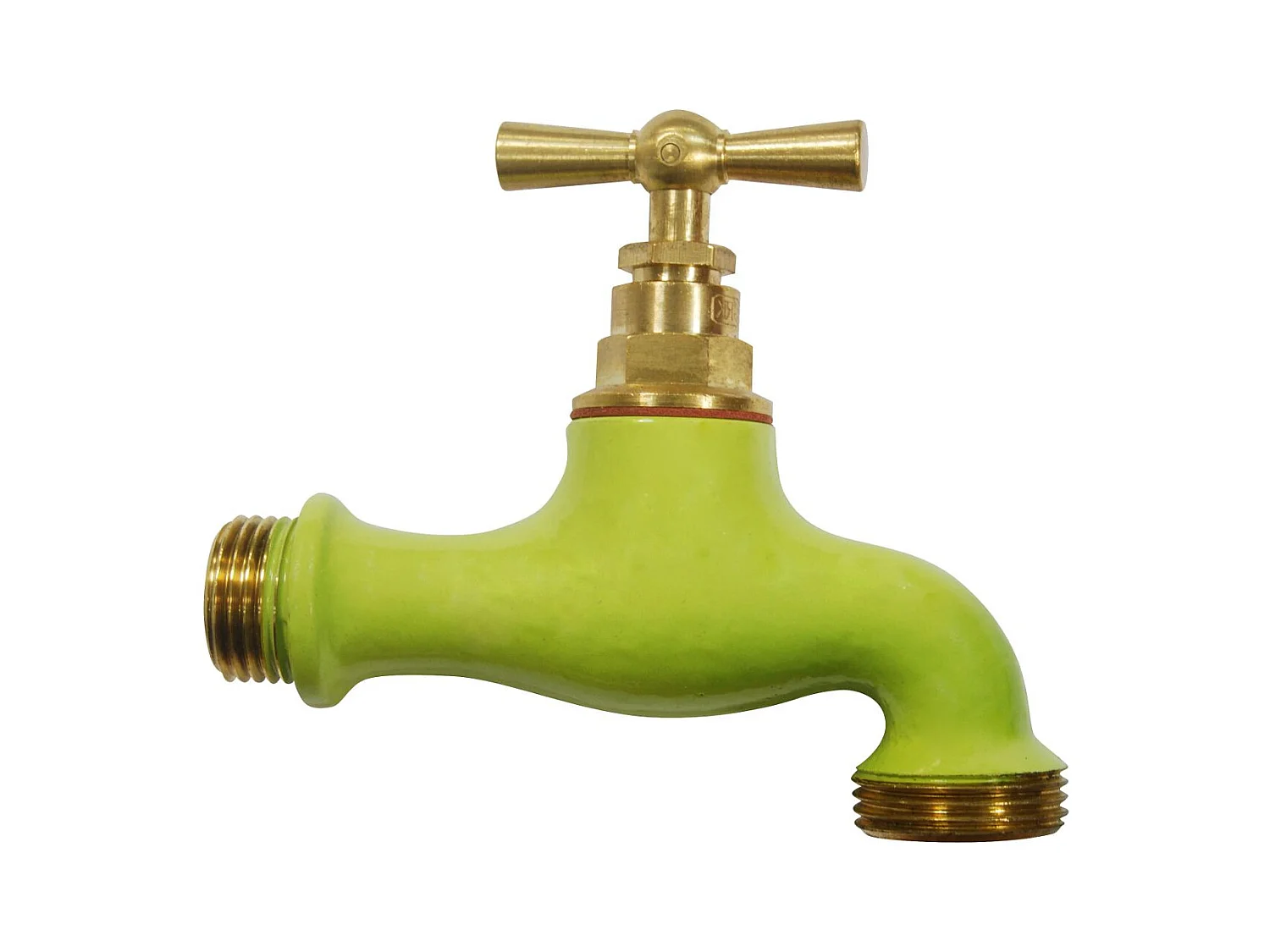 Wasserhahn aus farbigem Messing