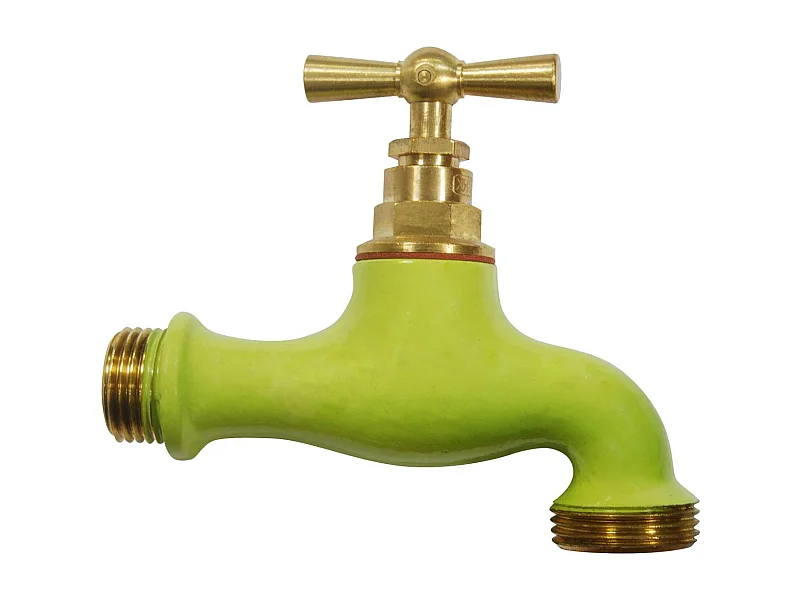 Rubinetto in ottone colorato