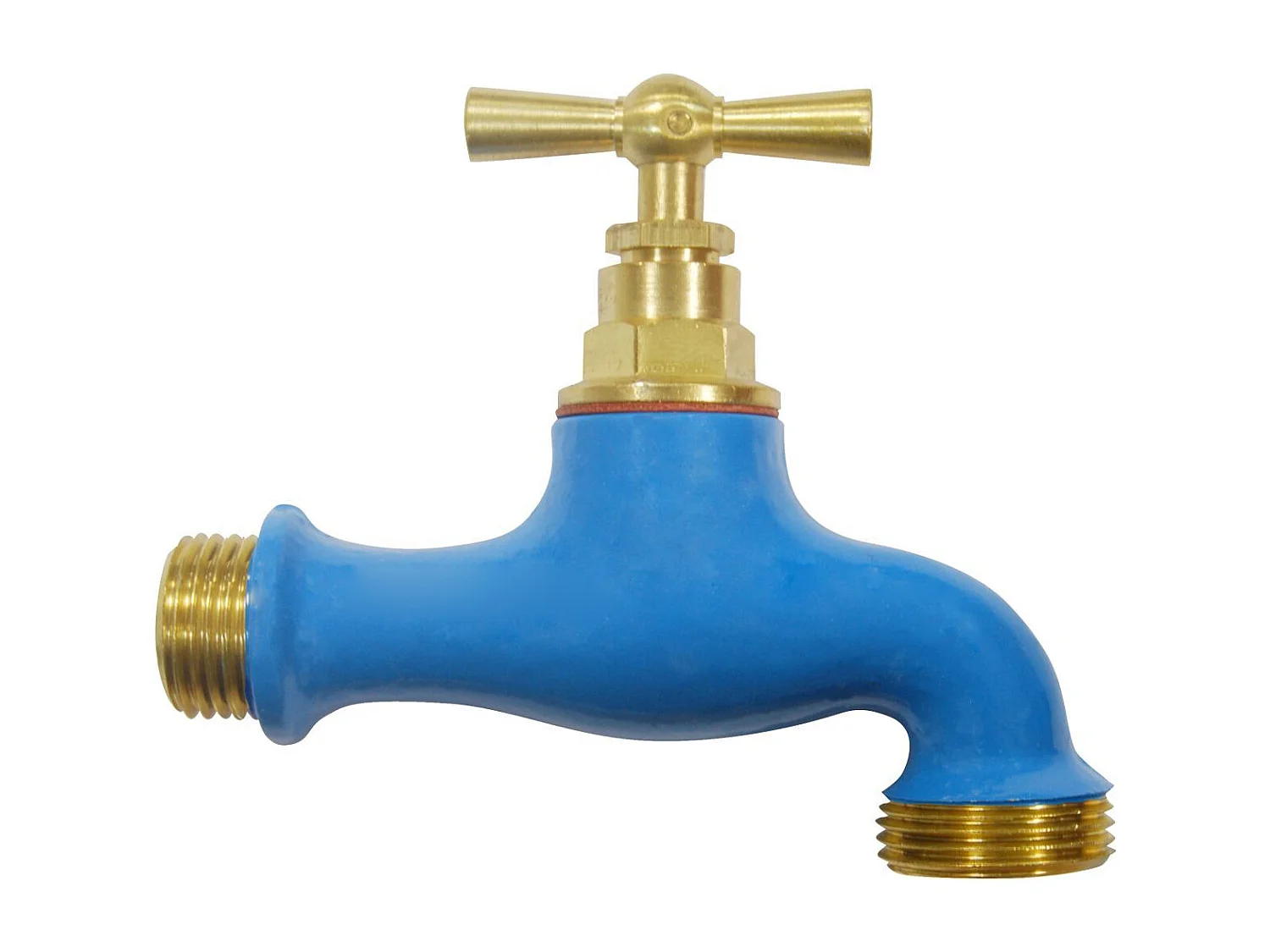 Rubinetto in ottone colorato