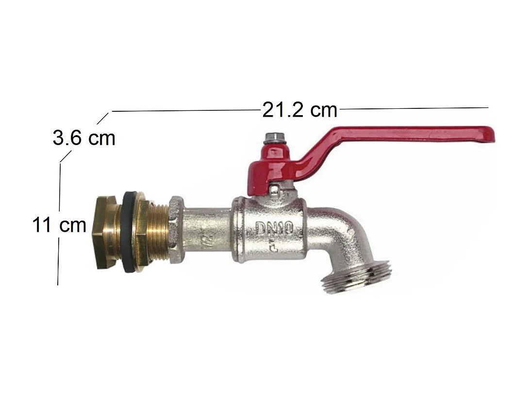 Kit di alimentazione del serbatoio con valvola da 1/4 di giro